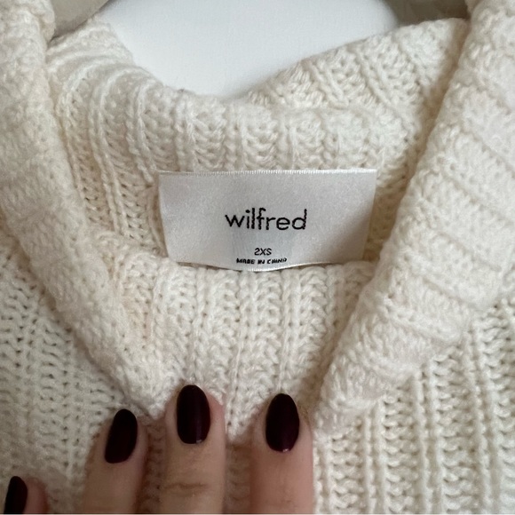 Aritzia Wilfred Montpellier Sweater Dress in Light Birch - Picture 6 of 7